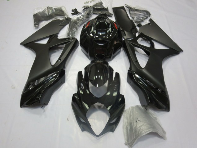 Matt Schwarz Glänzend 07-08 Suzuki GSXR 1000 Verkleidung Matt Schwarz Glänzend 07-08 Suzuki GSXR 1000 Verkleidung