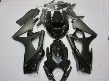 Matt Schwarz Glänzend Schwarz 07-08 Suzuki GSXR 1000 Verkleidung