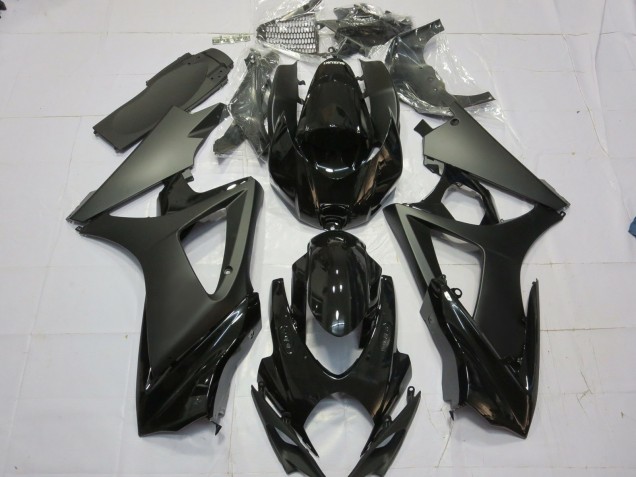 Matt Schwarz Glänzend Schwarz 07-08 Suzuki GSXR 1000 Verkleidung Matt Schwarz Glänzend Schwarz 07-08 Suzuki GSXR 1000 Verkleidung
