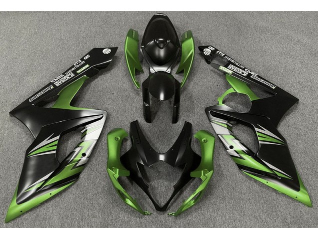 Matt Schwarz & Grün 05-06 Suzuki GSXR 1000 Verkleidung Matt Schwarz & Grün 05-06 Suzuki GSXR 1000 Verkleidung