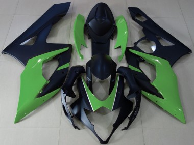 Matt Schwarz & Grün 05-06 Suzuki GSXR 1000 Verkleidung
