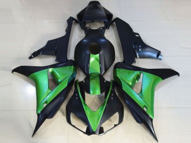 Matt Schwarz & Grün 06-07 Honda CBR1000RR Verkleidung