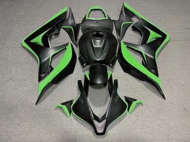 Matt Schwarz & Grün 07-08 Honda CBR600RR Verkleidung