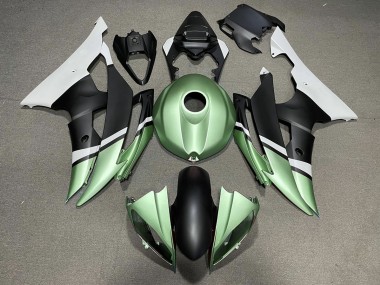 Matt Schwarz & Grün 08-16 Yamaha R6 Verkleidung