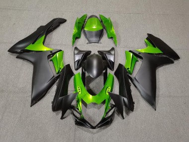 Matt Schwarz & Grün 11-24 Suzuki GSXR 600-750 Verkleidung