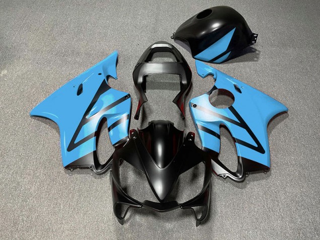 Matt Schwarz & Hellblau 01-03 Honda CBR600 F4i Verkleidung Matt Schwarz & Hellblau 01-03 Honda CBR600 F4i Verkleidung