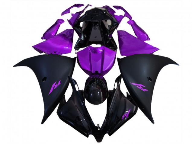 Matt Schwarz & Lila 12-14 Yamaha R1 Verkleidung Matt Schwarz & Lila 12-14 Yamaha R1 Verkleidung