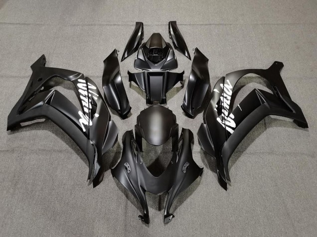 Matt Schwarz Mit Weiß 16-19 Kawasaki ZX10R Verkleidung Matt Schwarz Mit Weiß 16-19 Kawasaki ZX10R Verkleidung