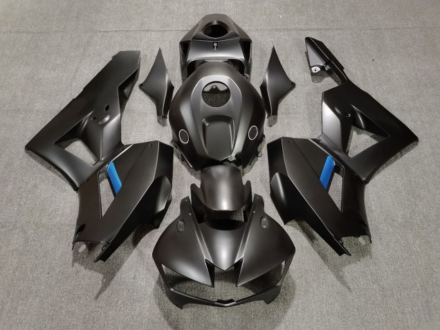 Matt Schwarz Mit Blau 13-23 Honda CBR600RR Verkleidung Matt Schwarz Mit Blau 13-23 Honda CBR600RR Verkleidung