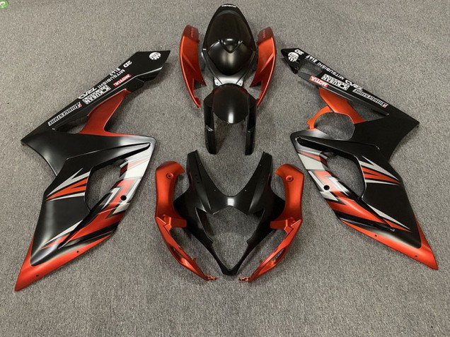 Matt Schwarz & Orange 05-06 Suzuki GSXR 1000 Verkleidung Matt Schwarz & Orange 05-06 Suzuki GSXR 1000 Verkleidung