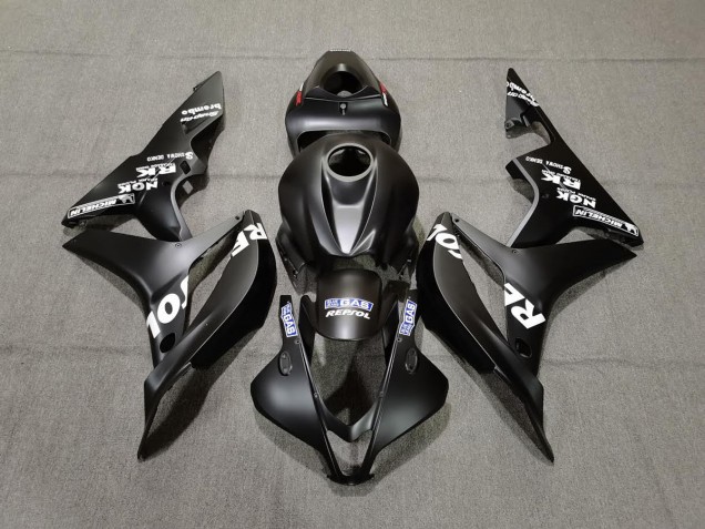 Matt Schwarz Repsol 07-08 Honda CBR600RR Verkleidung Matt Schwarz Repsol 07-08 Honda CBR600RR Verkleidung