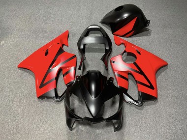 Matt Schwarz & Rot 01-03 Honda CBR600 F4i Verkleidung