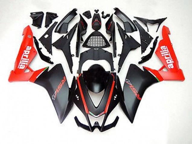 Matt Schwarz & Rot 12-15 Aprilia RS4 125 Verkleidung Matt Schwarz & Rot 12-15 Aprilia RS4 125 Verkleidung