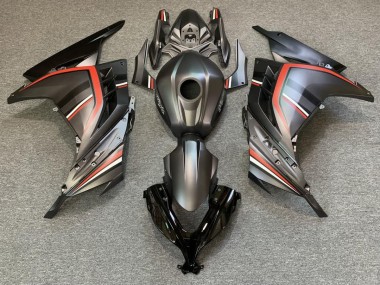 Matt Schwarz & Rot 13-18 Kawasaki Ninja 300 Verkleidung