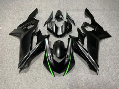 Matt Schwarze & Grüne Akzente 17-21 Yamaha R6 Verkleidung