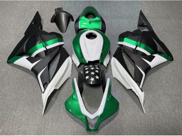 Matt Schwarzer & Grüner Stern 09-12 Honda CBR600RR Verkleidung Matt Schwarzer & Grüner Stern 09-12 Honda CBR600RR Verkleidung