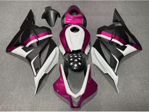Matt Schwarzer & Rosa Stern 09-12 Honda CBR600RR Verkleidung Matt Schwarzer & Rosa Stern 09-12 Honda CBR600RR Verkleidung