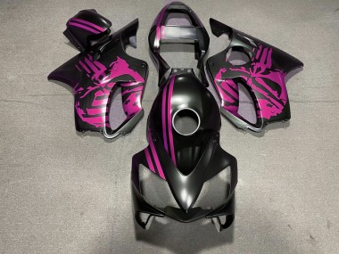 Matt Schwarzer & Rosa Totenkopf 01-03 Honda CBR600 F4i Verkleidung