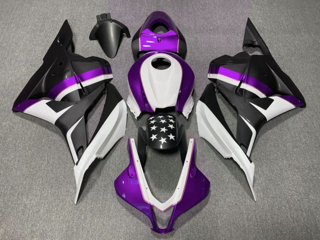 Matt Schwarzer & Violetter Stern 09-12 Honda CBR600RR Verkleidung Matt Schwarzer & Violetter Stern 09-12 Honda CBR600RR Verkleidung