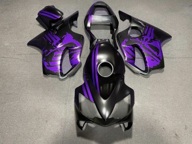 Matt Schwarzer & Violetter Totenkopf 01-03 Honda CBR600 F4i Verkleidung