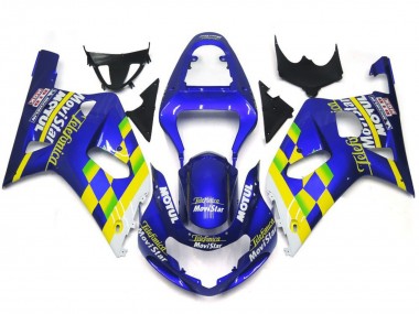 Movistar Blau Glänzend 01-03 Suzuki GSXR 600-750 Verkleidung