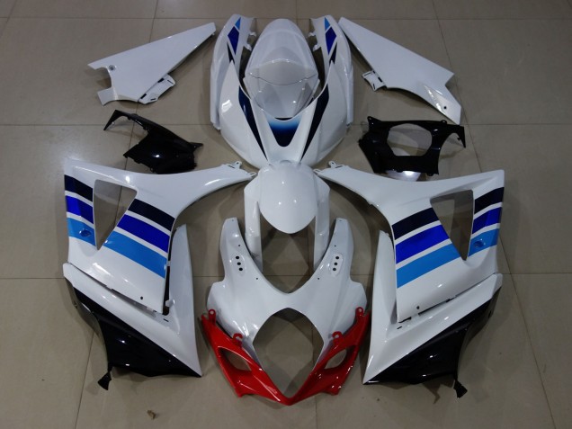 OEM Stil Blau & Weiß 07-08 Suzuki GSXR 1000 Verkleidung OEM Stil Blau & Weiß 07-08 Suzuki GSXR 1000 Verkleidung