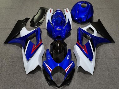 OEM Stil Glanz Blau & Weiß 07-08 Suzuki GSXR 1000 Verkleidung