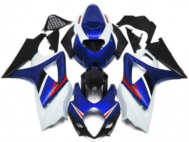 OEM Stil Glanz Blau & Weiß Rot 07-08 Suzuki GSXR 1000 Verkleidung