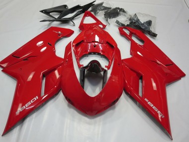 OEM Stil Glanz Rot 07-14 Ducati 848 1098 1198 Verkleidung