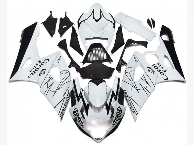 OEM Weißer Corona-Stil 05-06 Suzuki GSXR 1000 Verkleidung OEM Weißer Corona-Stil 05-06 Suzuki GSXR 1000 Verkleidung