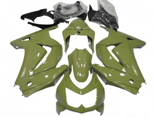 Oliv Glänzend 08-12 Kawasaki Ninja 250 Verkleidung Oliv Glänzend 08-12 Kawasaki Ninja 250 Verkleidung