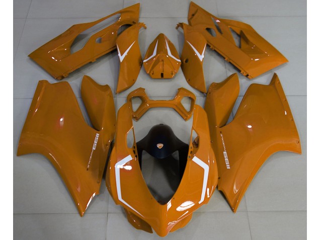 Orange Glänzend & Weiß 11-14 Ducati 1199 Verkleidung Orange Glänzend & Weiß 11-14 Ducati 1199 Verkleidung