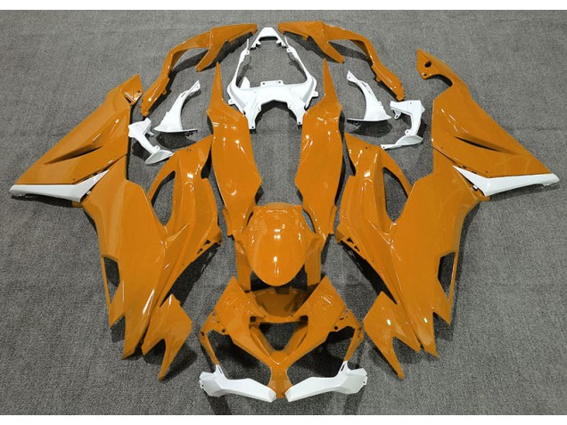 Orange Glänzend & Weiß 19-23 Kawasaki ZX6R Verkleidung Orange Glänzend & Weiß 19-23 Kawasaki ZX6R Verkleidung