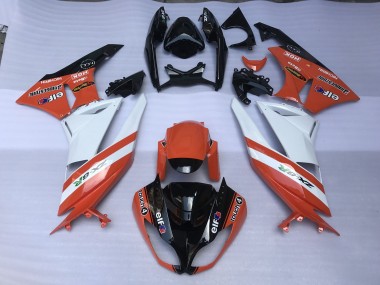 Orange Glänzend & Logos 09-12 Kawasaki ZX6R Verkleidung