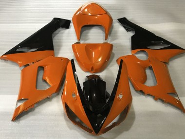 Orange Glänzend & Schwarz 05-06 Kawasaki ZX6R Verkleidung