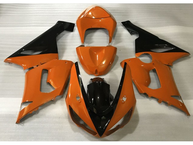 Orange Glänzend & Schwarz 05-06 Kawasaki ZX6R Verkleidung Orange Glänzend & Schwarz 05-06 Kawasaki ZX6R Verkleidung