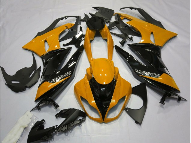 Orange Glänzend & Schwarz 09-12 Kawasaki ZX6R Verkleidung Orange Glänzend & Schwarz 09-12 Kawasaki ZX6R Verkleidung
