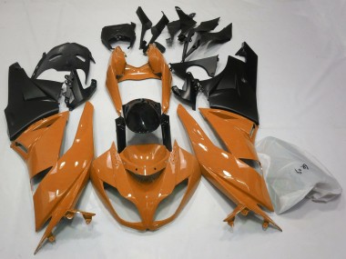 Orange Glänzend & Schwarz 09-12 Kawasaki ZX6R Verkleidung