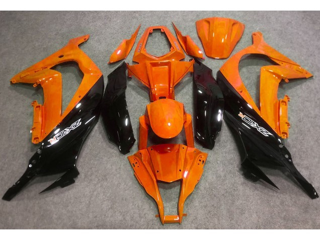 Orange Glänzend & Schwarz 16-19 Kawasaki ZX10R Verkleidung Orange Glänzend & Schwarz 16-19 Kawasaki ZX10R Verkleidung