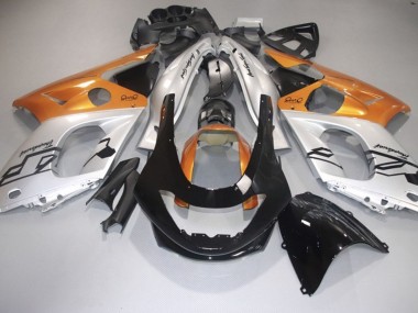 Orange Glänzend Silber & Schwarz 98-07 Yamaha YZF600 Verkleidung
