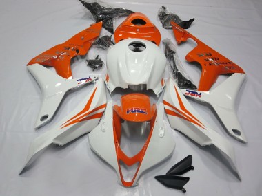 Orange & Weiß HRC 07-08 Honda CBR600RR Verkleidung