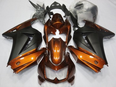 Orange & Matt Schwarz 08-12 Kawasaki Ninja 250 Verkleidung