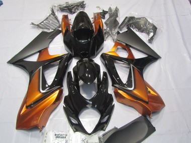 Orange & Schwarz 07-08 Suzuki GSXR 1000 Verkleidung