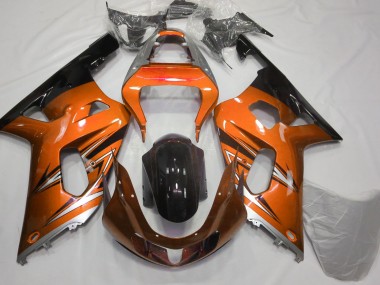 Orange & Silber 01-03 Suzuki GSXR 600-750 Verkleidung