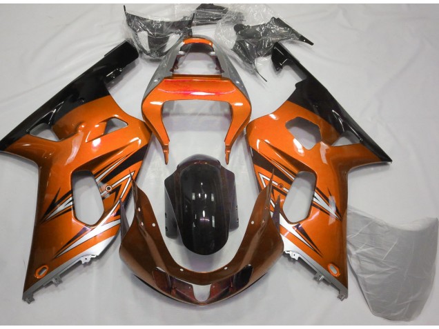 Orange & Silber 01-03 Suzuki GSXR 600-750 Verkleidung Orange & Silber 01-03 Suzuki GSXR 600-750 Verkleidung
