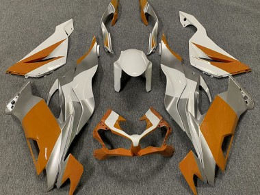 Orangeweiß & Silber 19-23 Kawasaki ZX6R Verkleidung