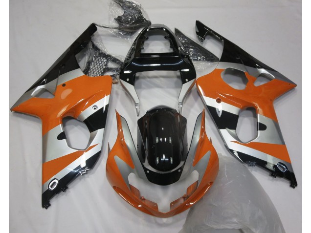 Orange Silber OEM Stil 00-02 Suzuki GSXR 1000 Verkleidung