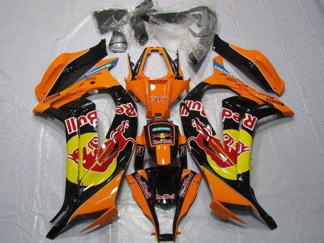 Orangerot Bull 11-15 Kawasaki ZX10R Verkleidung Orangerot Bull 11-15 Kawasaki ZX10R Verkleidung