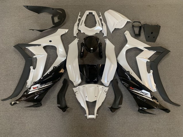 Perlweiß & Schwarz 11-15 Kawasaki ZX10R Verkleidung Perlweiß & Schwarz 11-15 Kawasaki ZX10R Verkleidung