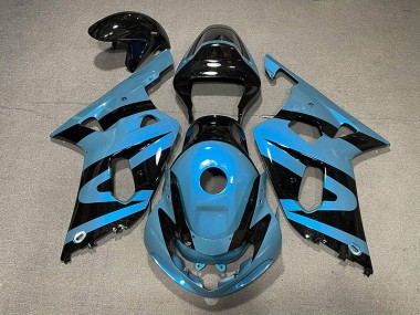 Perlhellblau & Schwarz 01-03 Suzuki GSXR 600-750 Verkleidung